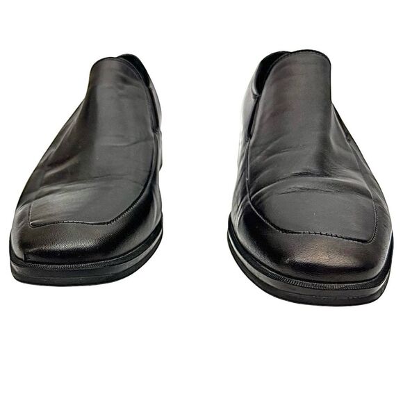 BROLETTO Men’s Black Loafers Slip-on Leather Rubber Sole Size 9 M ITALY Used main image 4